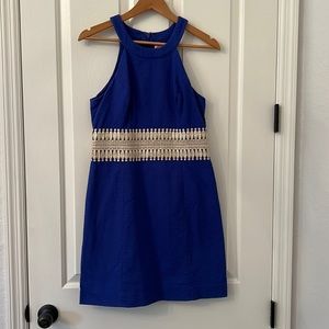 Lilly Pulitzer Blue Dress with Cream Accents